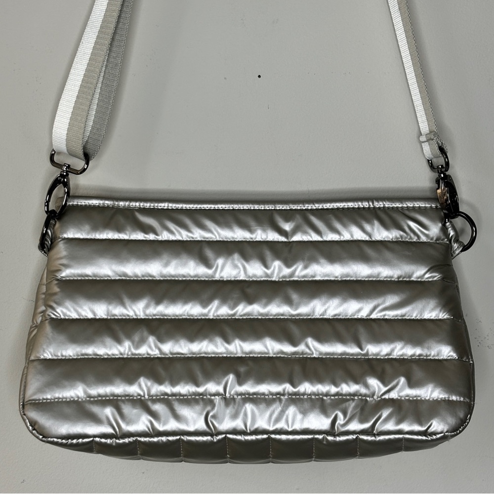 THINK ROYLN Silver Quilted Crossbody Bag - Picture 13 of 14